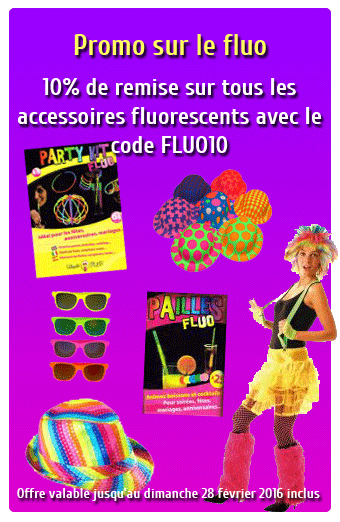 Promotion accessoires fluorescents
